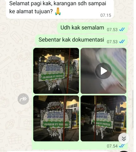Pengiriman Papan Bunga Selamat Wironatan Butuh
