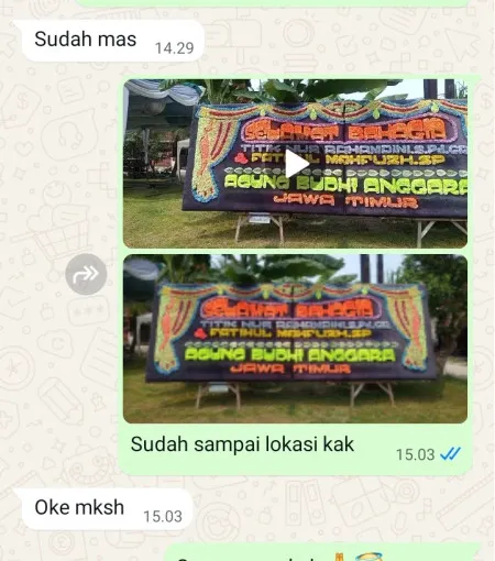 Pengiriman Papan Bunga Wironatan Butuh