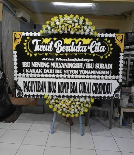 Papan Bunga Duka Wironatan Butuh
