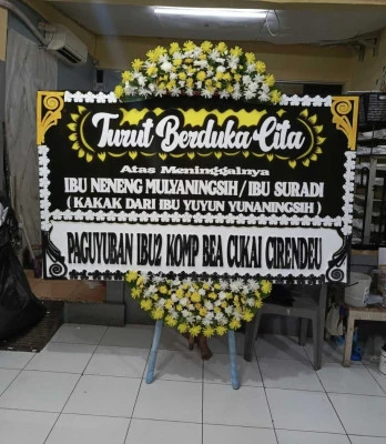 Papan Bunga di Wironatan Butuh